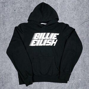 H&M Billie Eilish Spell Out Logo Band Sweatshirt Adult‎ Size Small